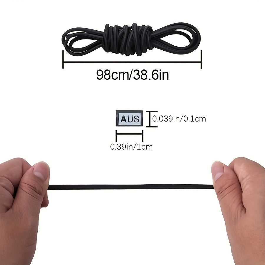 Unisex Elastic Flat Round Shoelaces Quick Lacing System for Sneakers