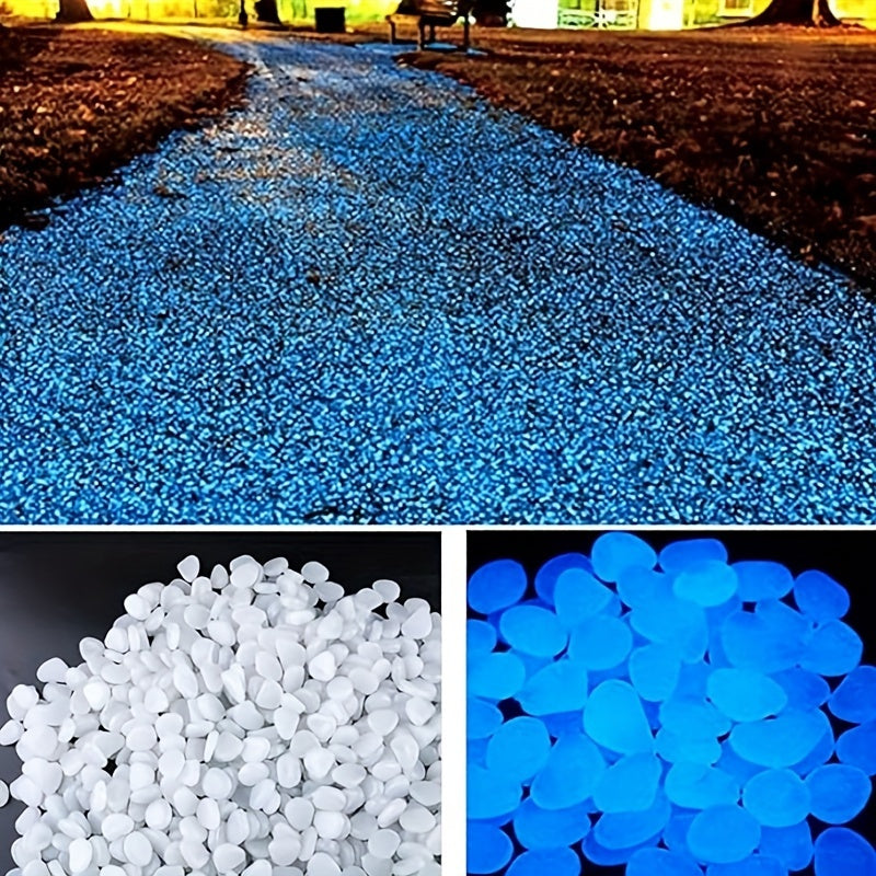 1200 Glowing Landscape Stones for Decoration in Flower Pots Pathways Aquariums and Starry Sky