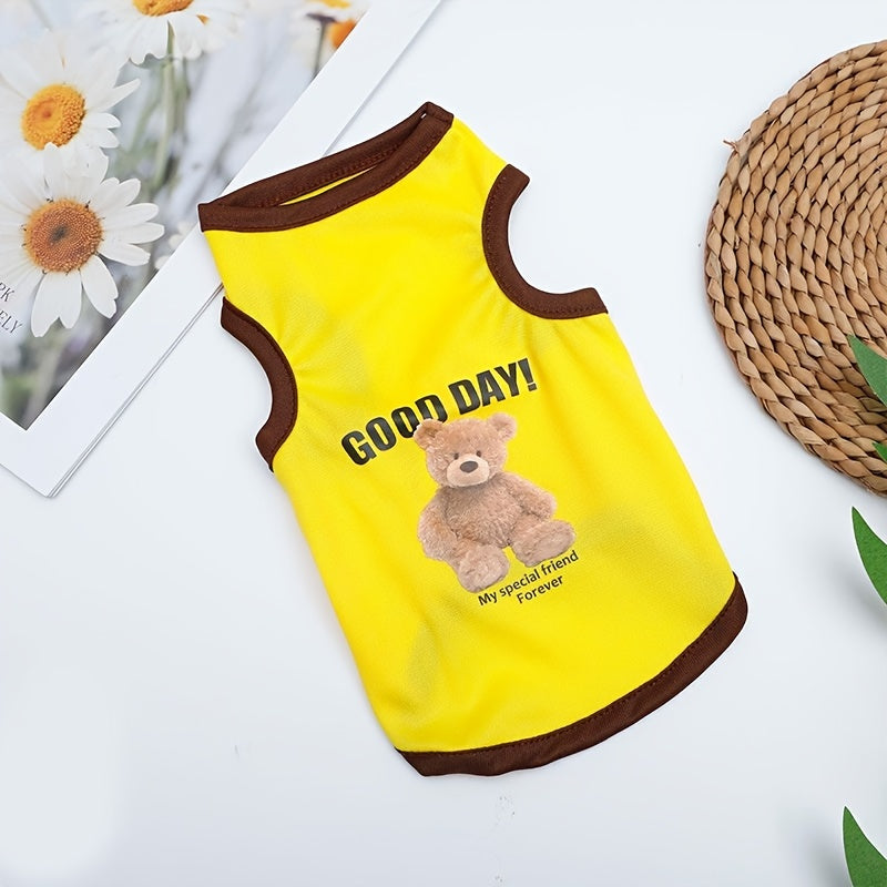 Breathable Summer Pet Clothes Lightweight Vests for Dogs and Cats Small Size