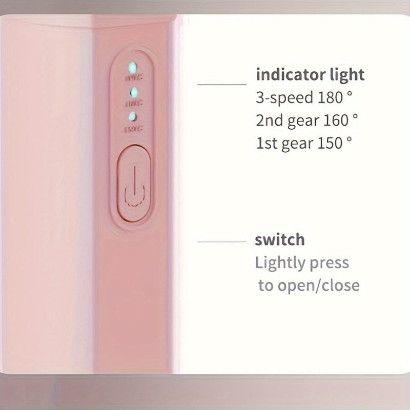 USB orqali zaryadlanadigan litiy batareyali, portativ simsiz sochni to'g'rilash cho'tkasi, issiqdan himoya texnologiyasi, nam/quruq foydalanish va manfiy ion xususiyati - uyda, sayohatda va ochiq havoda foydalanish uchun mukammal.