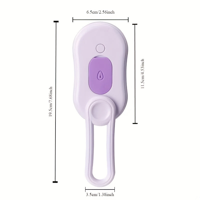 USB Rechargeable 3-in-1 Steam Pet Brush for Cats and Dogs with Silicone Bristles