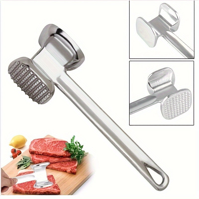 Round Aluminum Alloy Meat Tenderizer Golden Finish for Pine Meat
