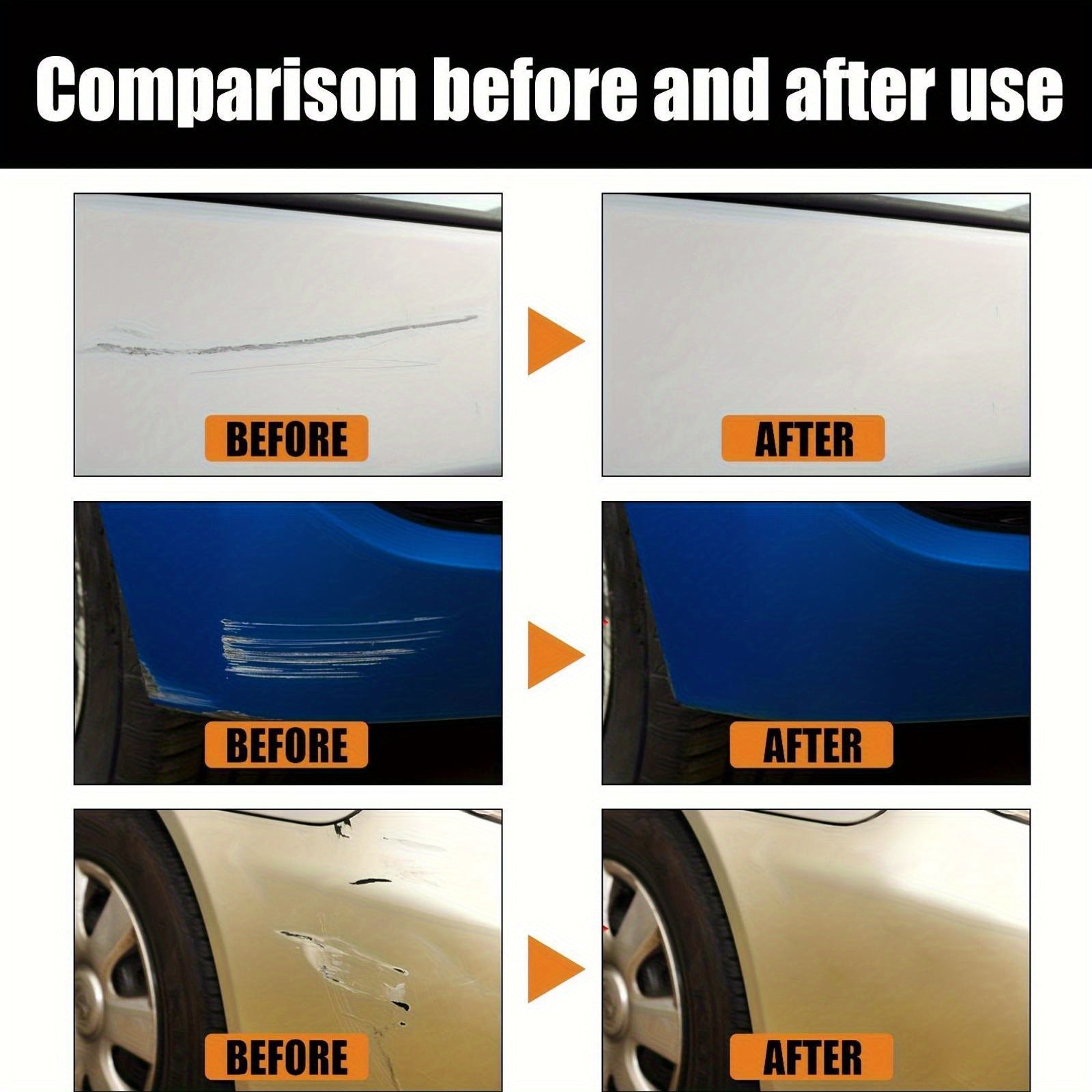 Car Scratch Repair Kit Restores Paint Protects Car Polishing Wax