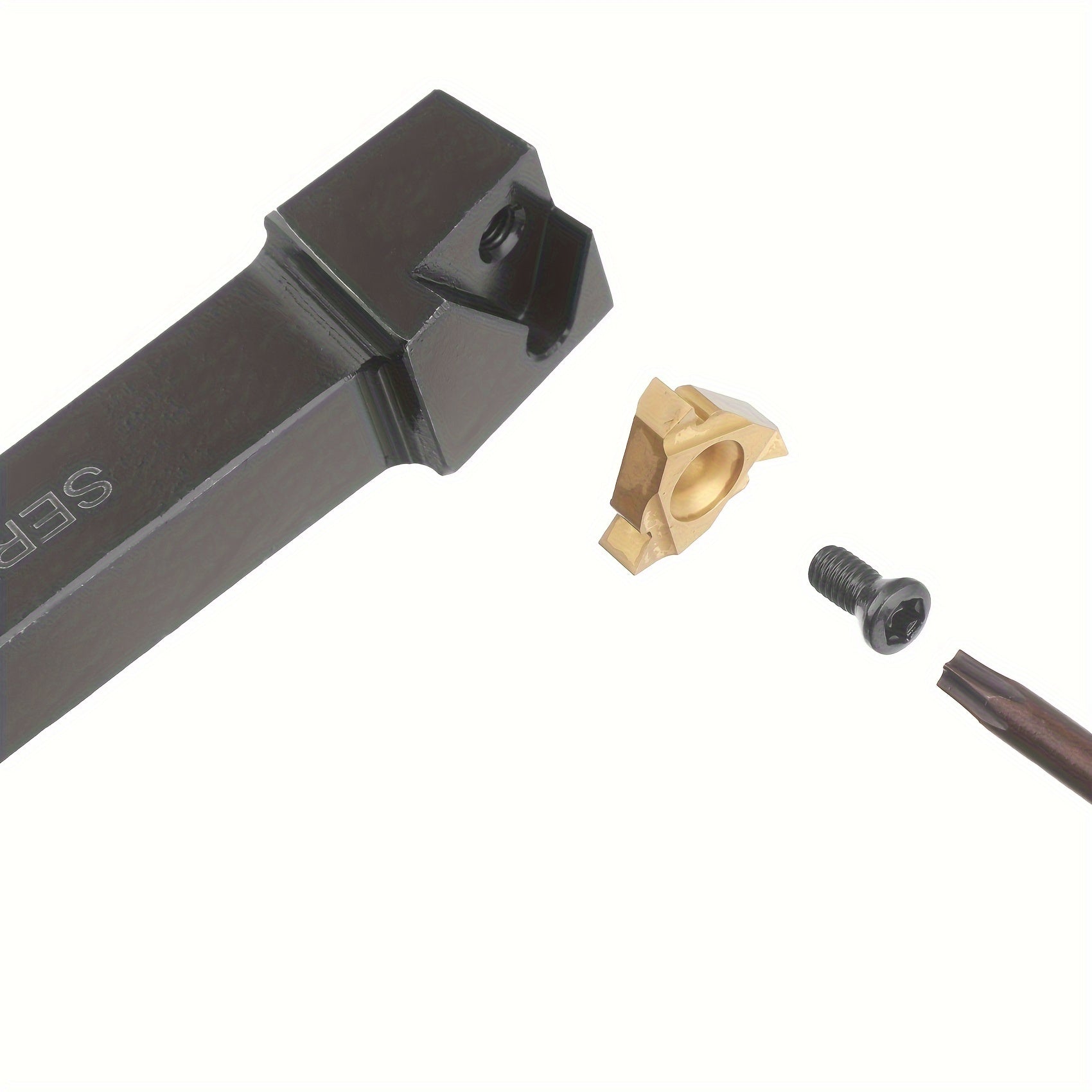 21-chi qismli metall frezalash asboblari to'plami, ip bilan tutuvchi, teshik ochish barlari va karbid plitalar bilan