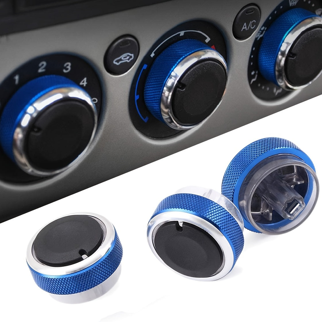 Ручка управления кондиционером и обогревателем автомобиля, комплект из 3 шт. для автомобилей Ford