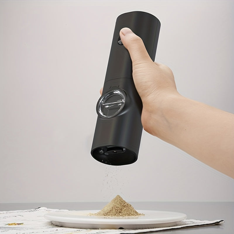 Electric Pepper Grinder with Storage Base, Adjustable Coarse Grind, Durable Plastic