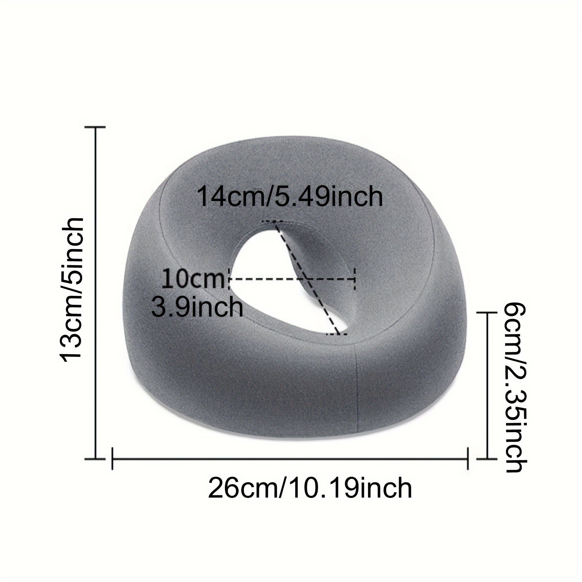 Facial Pillow Memory Foam U-Shaped for Spa and Beauty Salons Soft Polyester Cover