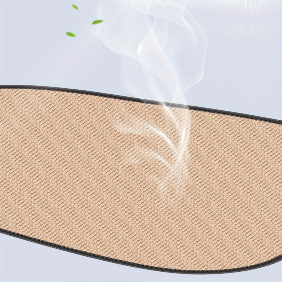 2pcs Ventilated Non-Slip Breathable Car Seat Covers Front Seats Black White