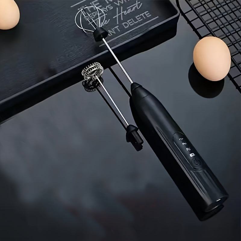 Перезаряжаемый USB портативный пеногенератор для кофе, молочных коктейлей и других напитков