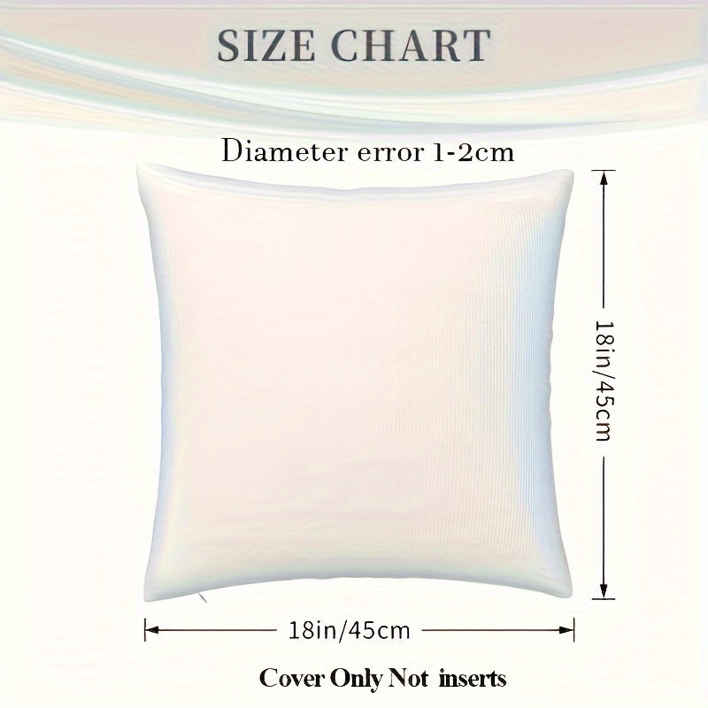 Decorative Pillowcase Dandelion Design 45.72x45.72 cm Plush Polyester Woven Easy to Wash