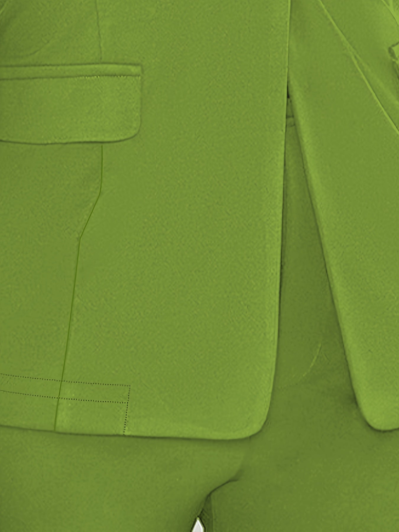 Conjunto de oficina para mujer de dos piezas, blazer y pantalones de ajuste slim, color sólido, lycra