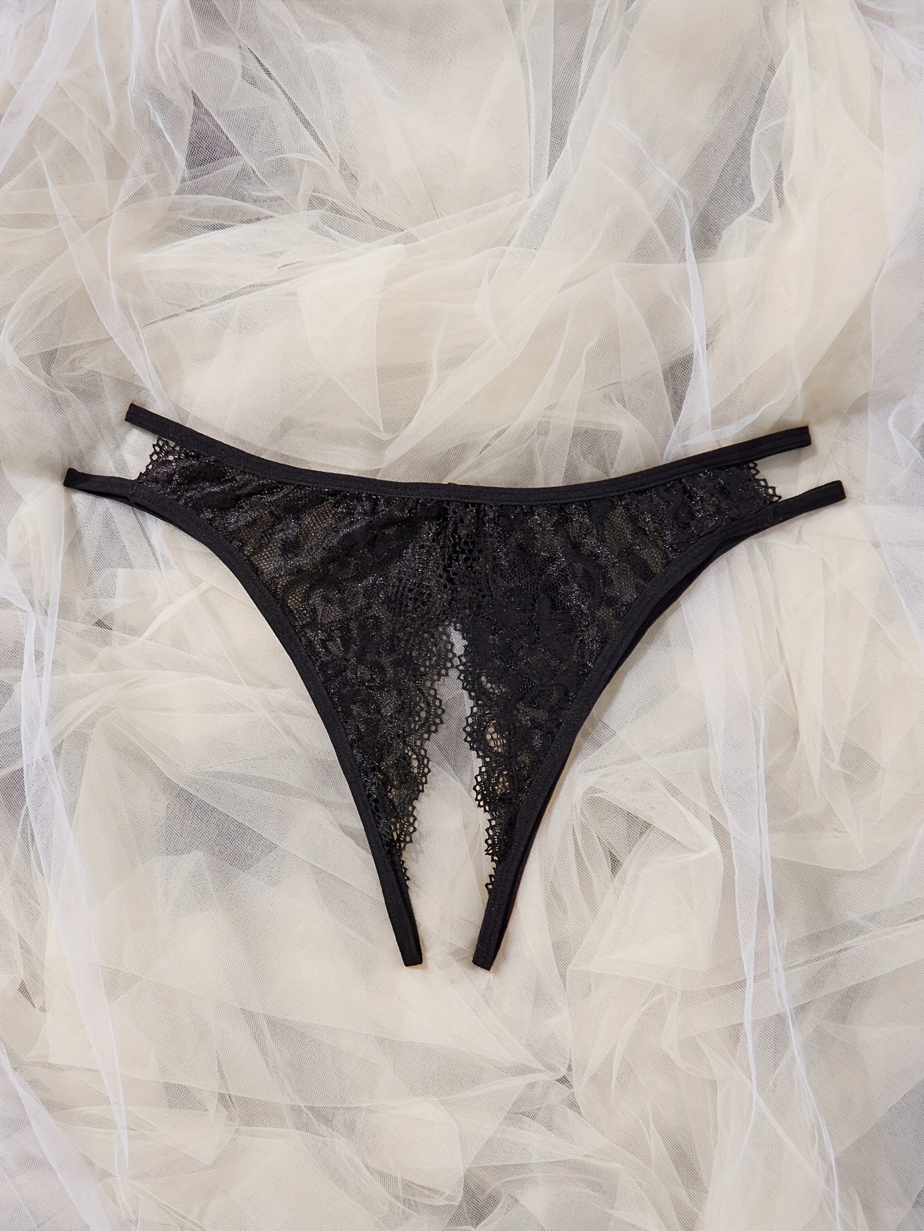 Women's Lace Seductive Lingerie Set with Adjustable Straps