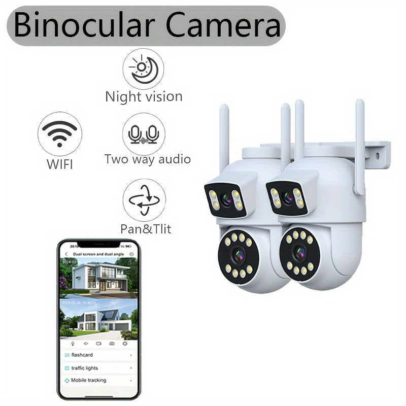 1080p WiFi Indoor Security Camera with Pan Tilt Night Vision Two-Way Audio Remote Viewing