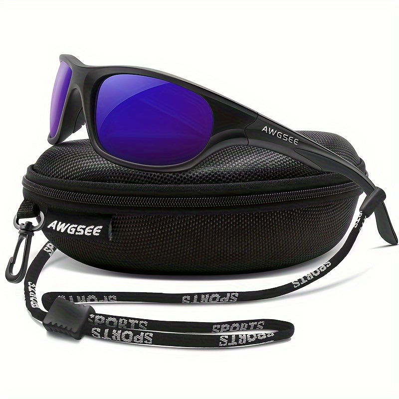 Unbreakable Polarized Sports Sunglasses for Men Cycling Driving Fishing
