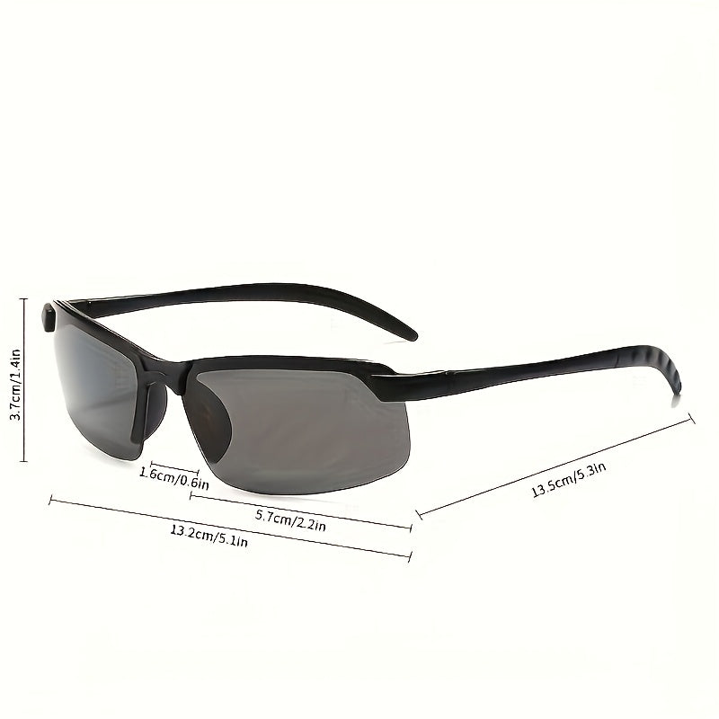 Photochromic Sports Glasses for Men and Women Polycarbonate Frame Outdoor Driving Fishing Travel