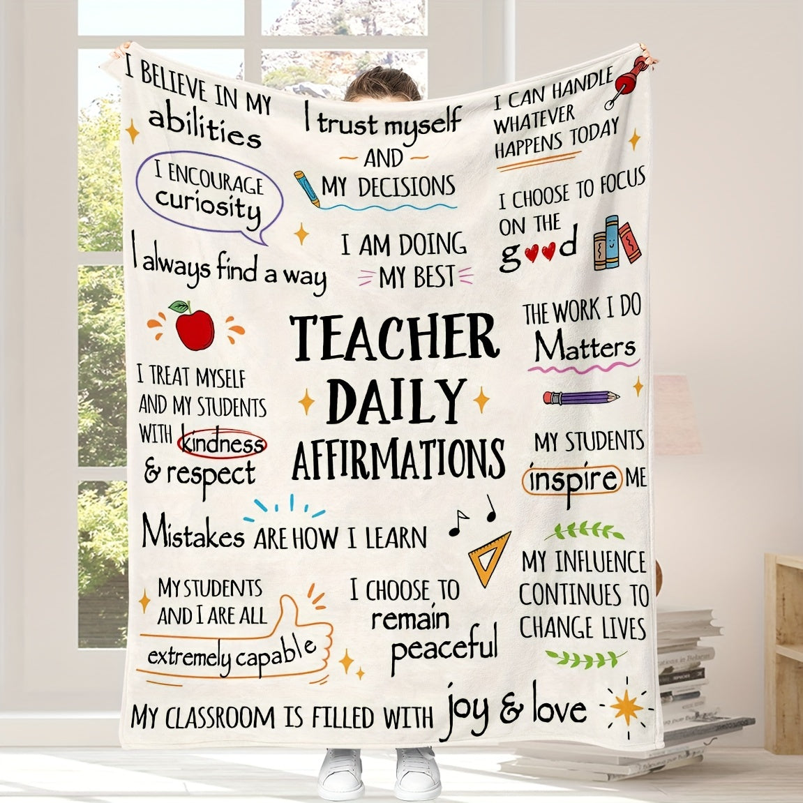 Cozy Reversible Flannel Fleece Blanket for Adults with Contemporary Design