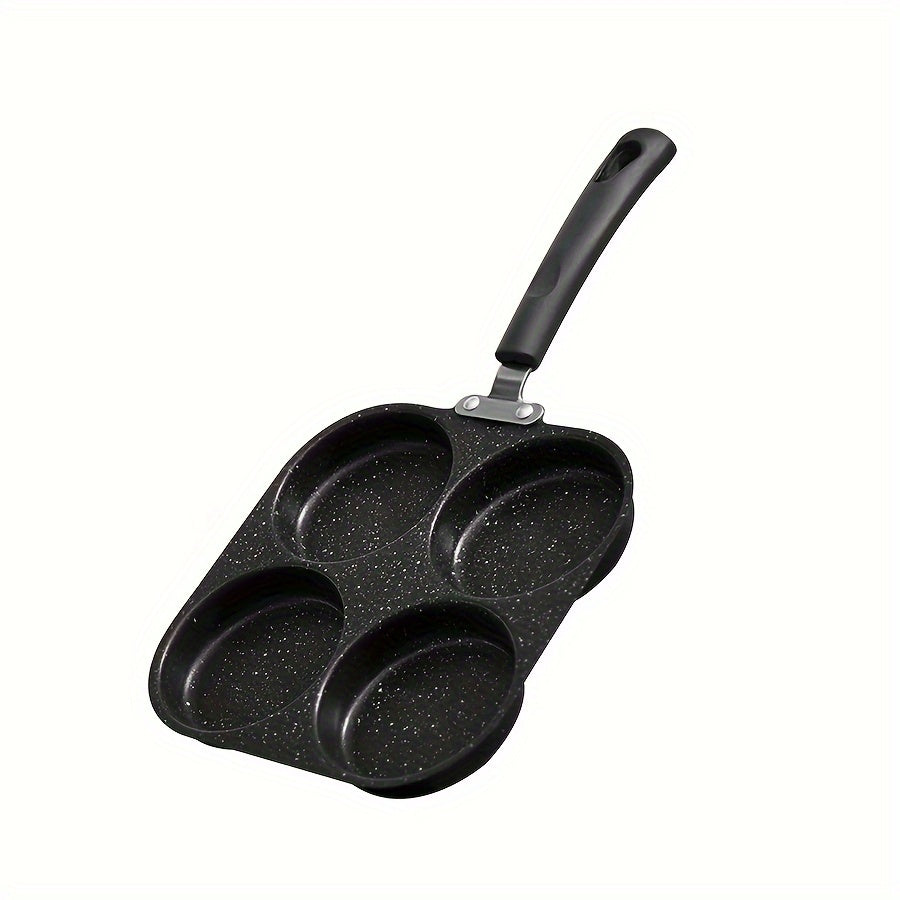 Stainless Steel Non-Stick Frying Pan 3/4-Section Heat-Resistant Handle for Cooking