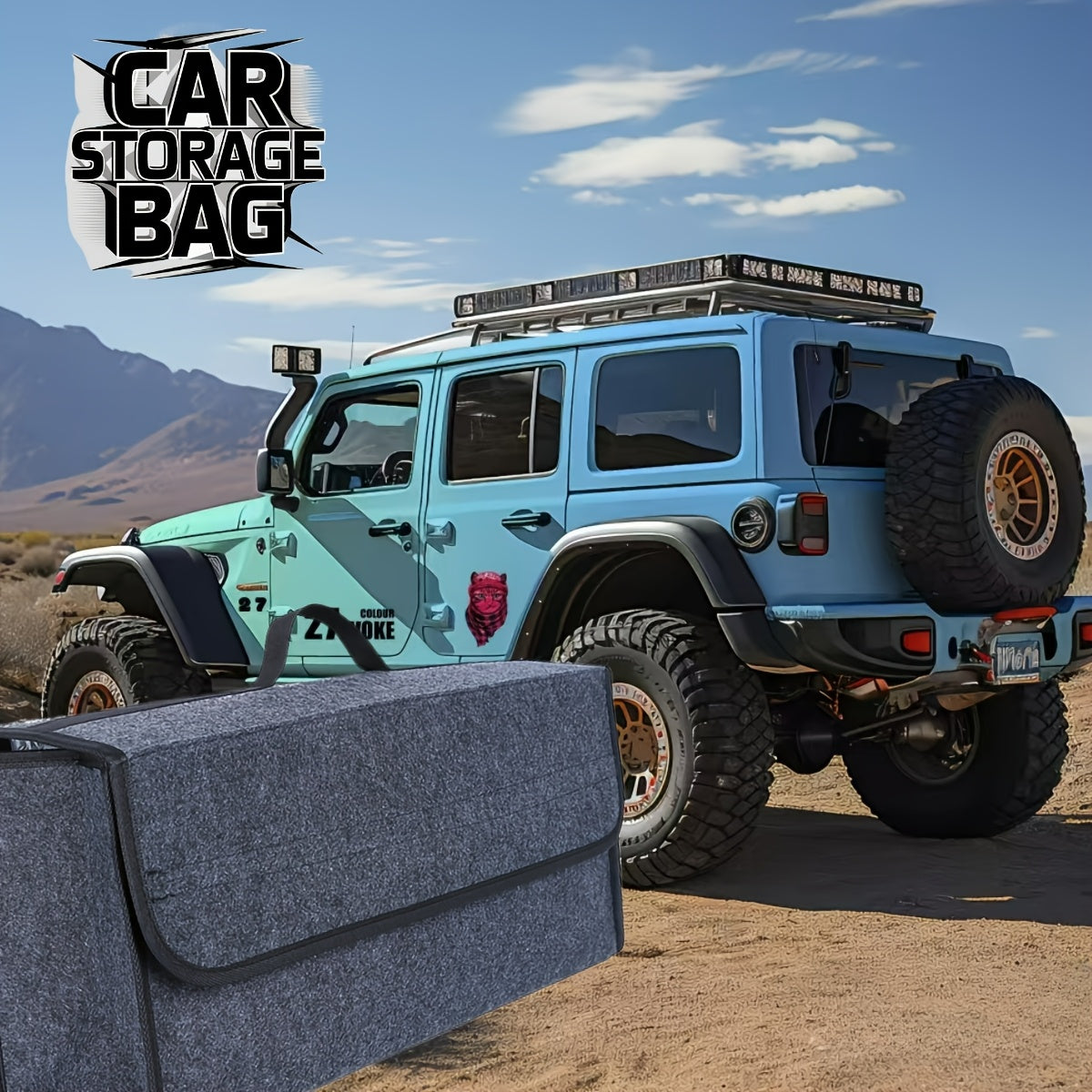 Складной органайзер для багажника автомобиля из войлока, портативная коробка для хранения, внутреннее убранство