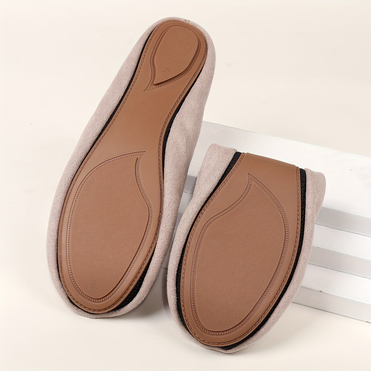 Women's Beige Cloth Casual Foldable Lightweight Dance Shoes Red Blue Gray