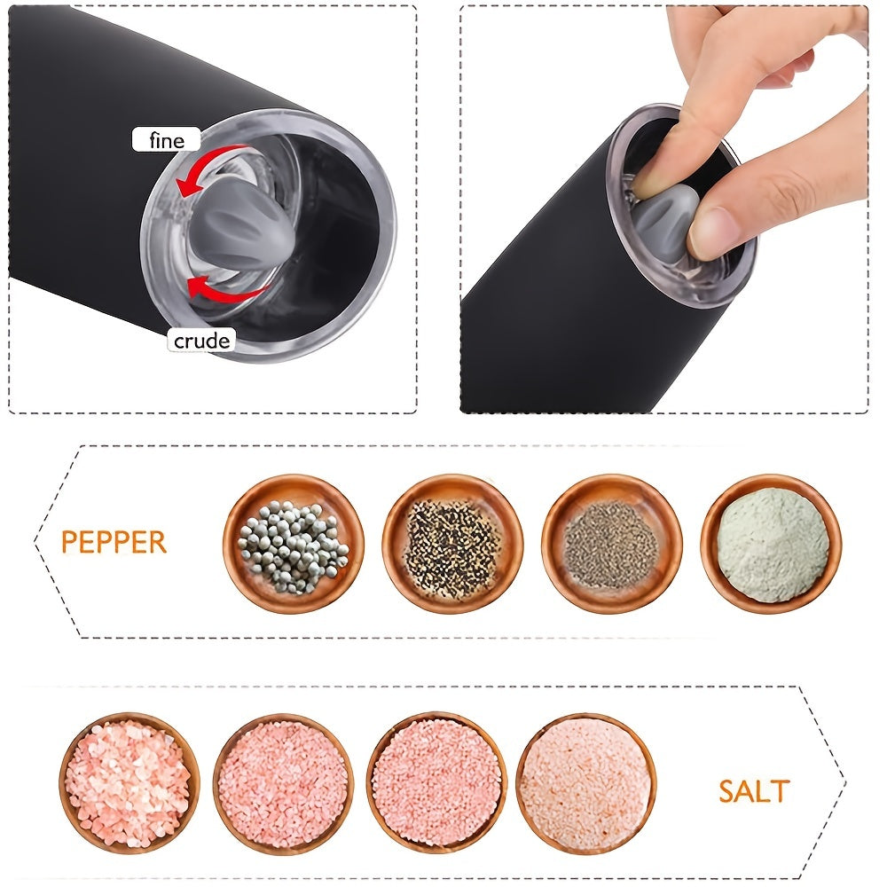 Electric Pepper Grinder with Adjustable Settings, Spice and Coriander Mill for Kitchen