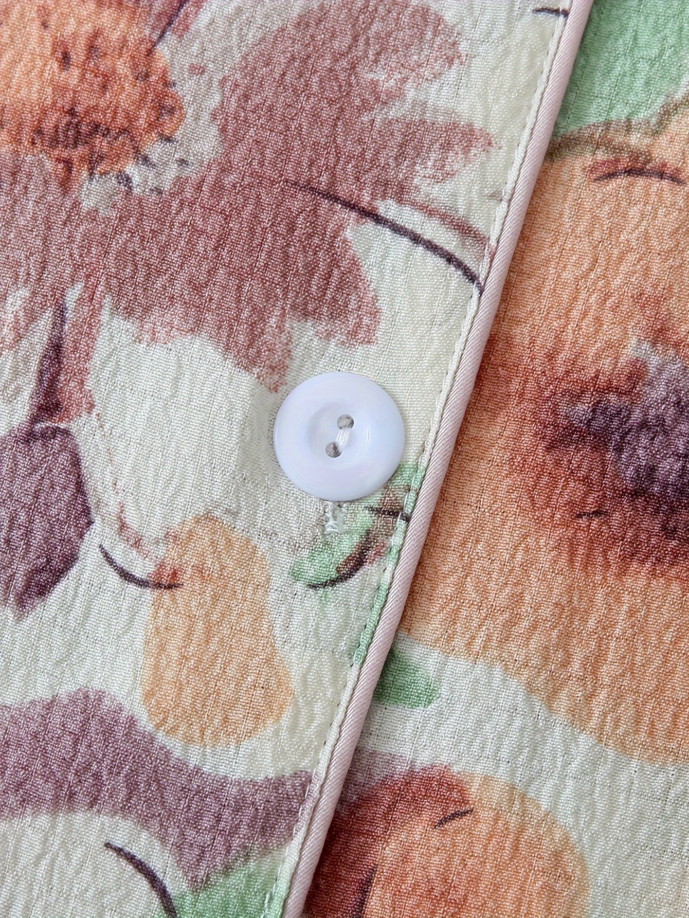 Plus Size Floral Print Boho Sleep Dress Short Sleeve Nightgown