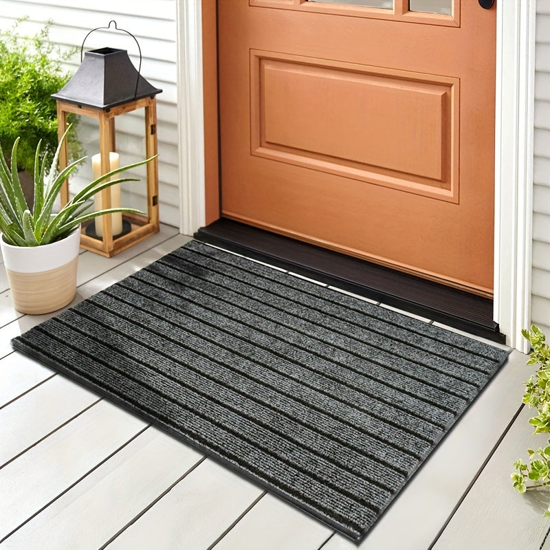 Long Striped Carpet Non-Slip Waterproof Stain-Resistant Entryway Mat