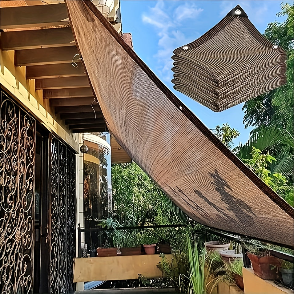 90% Sunshade Cloth Mesh for Garden Privacy and Outdoor Use Champagne