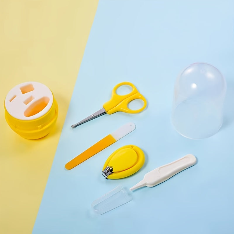 Baby Grooming Kit for Infants with Nail Clipper Scissors Nail File and Tweezer