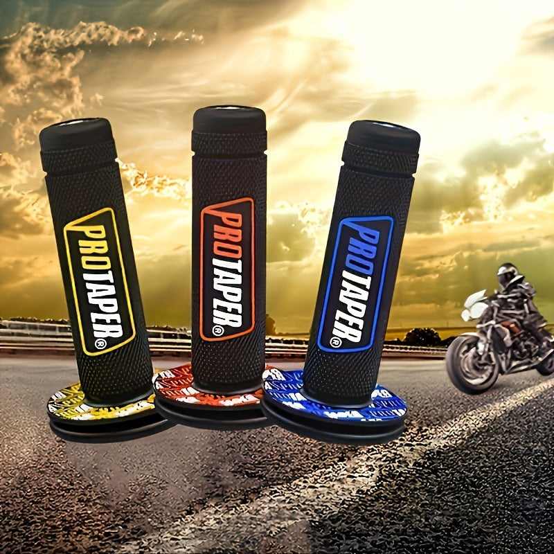 Motorcycle Handlebar Grips Durable Rubber Off-Road Bike Throttle Covers