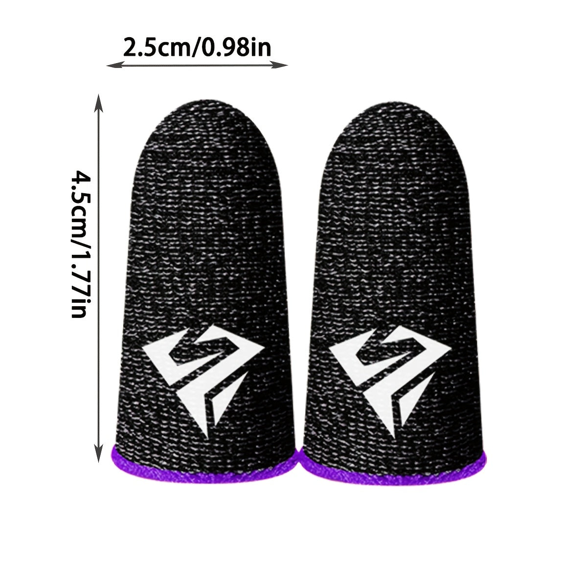 Gaming Finger Sleeve Anti-Sweat Breathable Carbon Fiber for Mobile Games