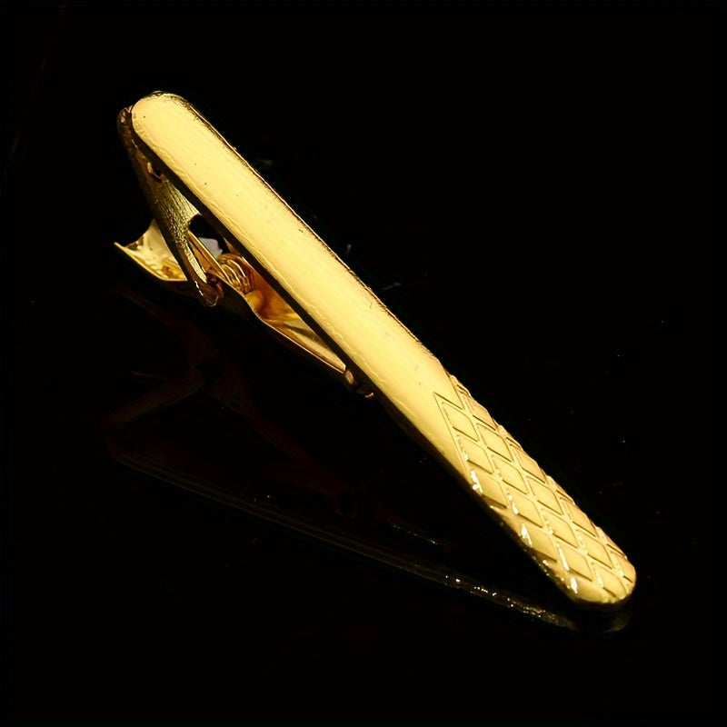 Set of 9 Men's Metal Tie Clips for Business Suits Stylish Fashion Accessories