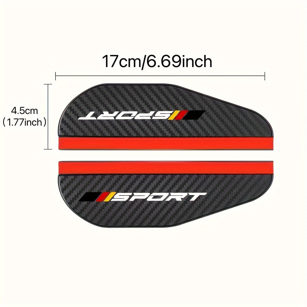 2 шт. Зеркало заднего вида автомобиля, дождевой бровь, карбоновое волокно, солнцезащитный козырек, снегозащитный экран