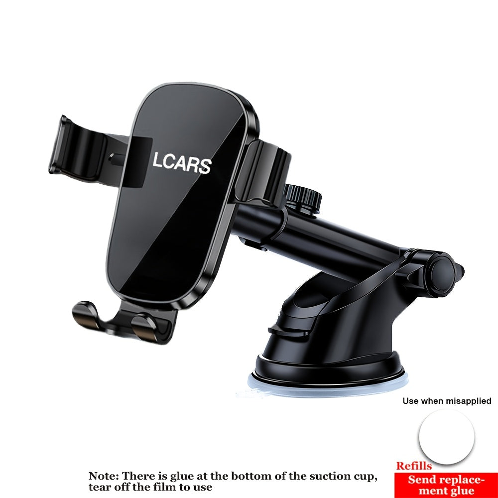 Universal Mobile Phone Car Mount With Golden Suction Cup Bracket
