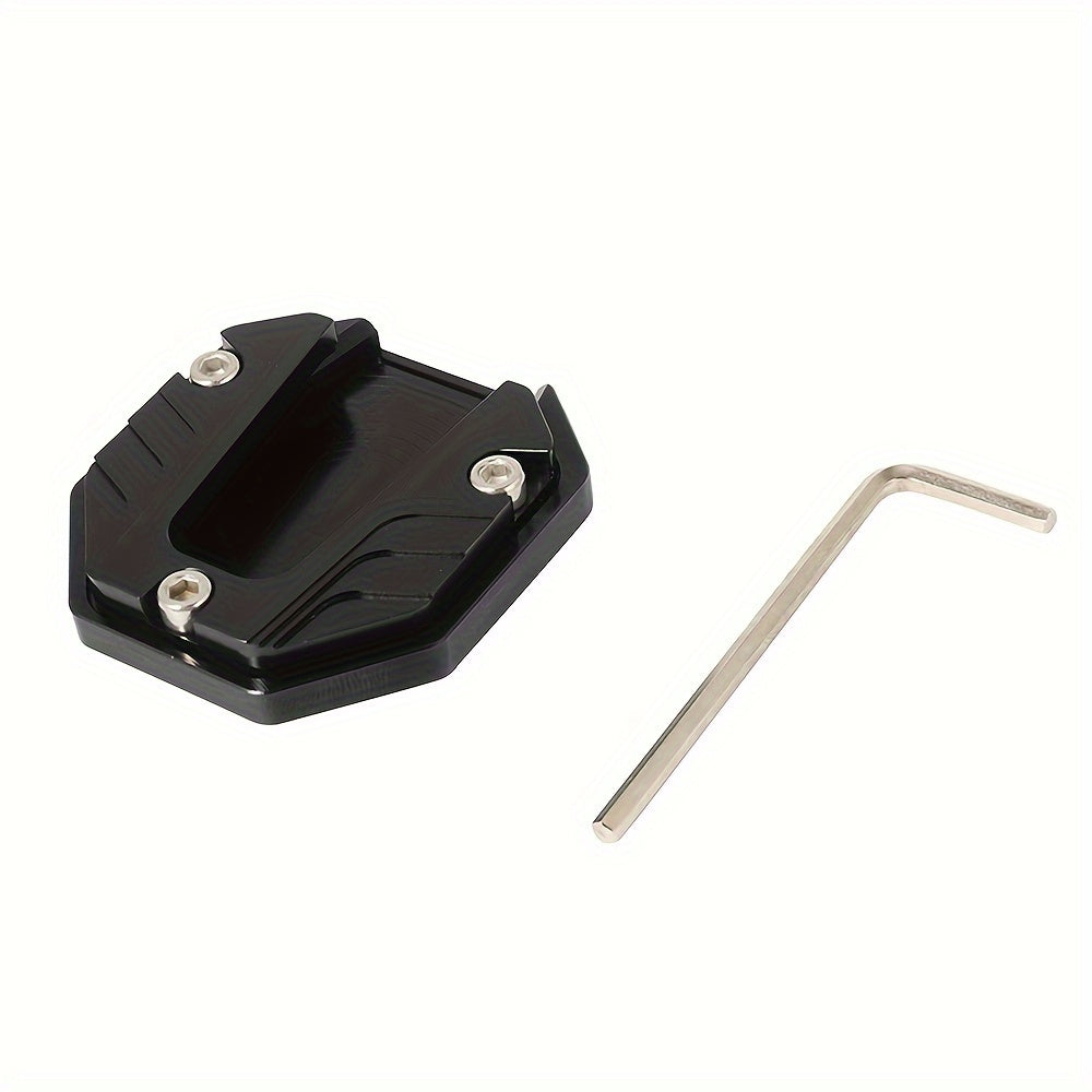Motorcycle Kickstand Extension Plate Aluminum Side Stand Support for Scooters