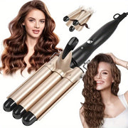 22mm Ceramic Three-Tube Beach Wave Curler