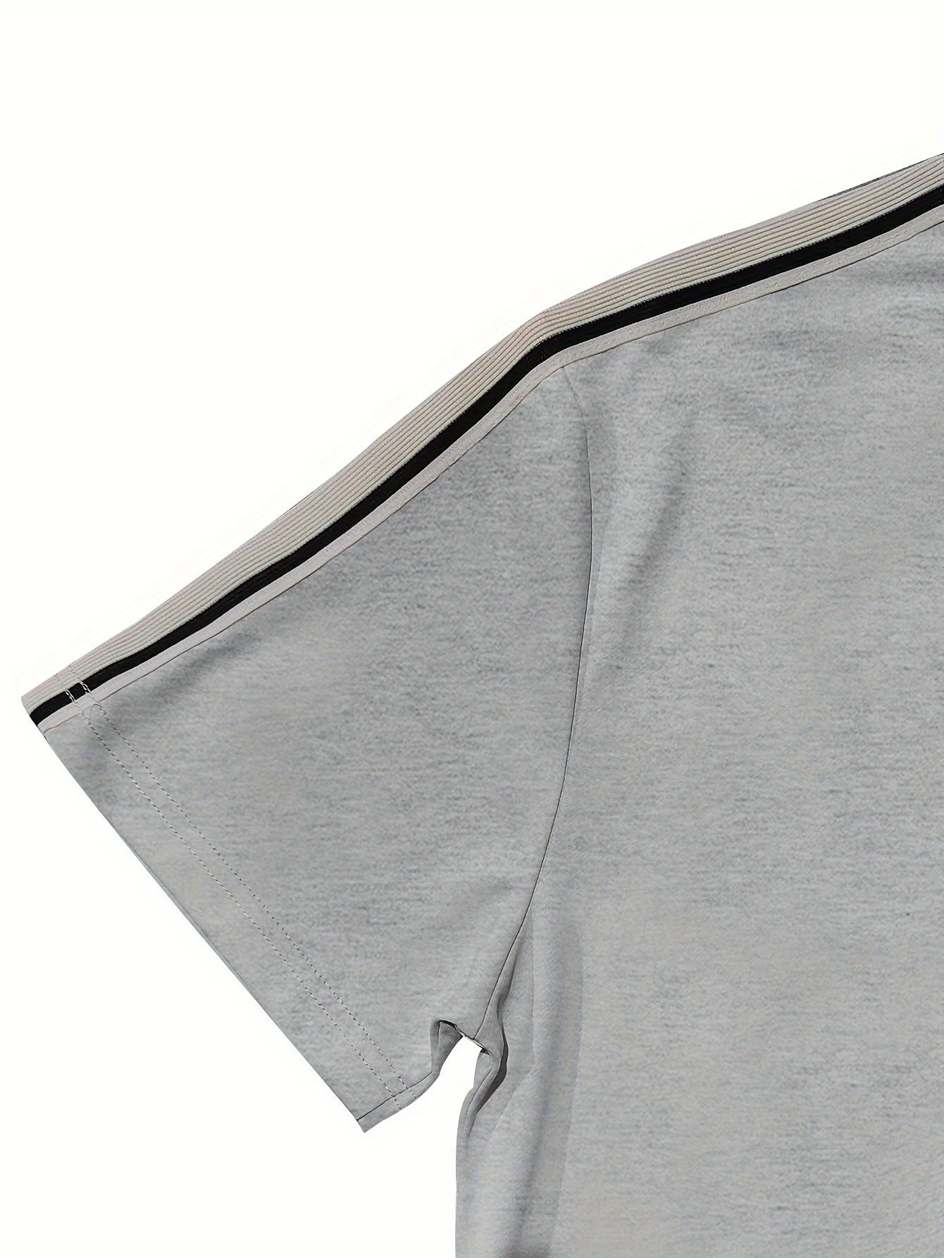 Men's Breathable Quick-Dry Summer T-Shirt Crew Neck Solid Polyester Casual Outdoor