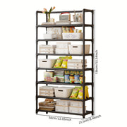 Large Capacity 7-Tier Storage Rack Multi-Functional Organizer for Home Office