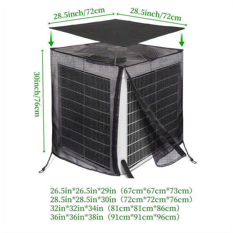 All-Season AC Cover Waterproof Top Breathable Mesh for Outdoor Central Unit
