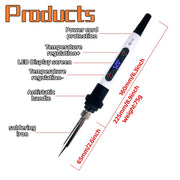 Adjustable Temperature Electric Soldering Iron Kit for Home Repair and Crafting