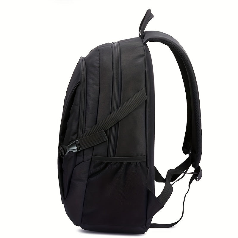 Men's Nylon Backpack Large Capacity Laptop Compartment Casual School Travel