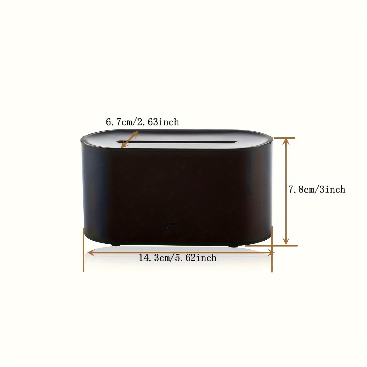 Difusor humidificador de aroma colorido con simulación de llama y temporizador