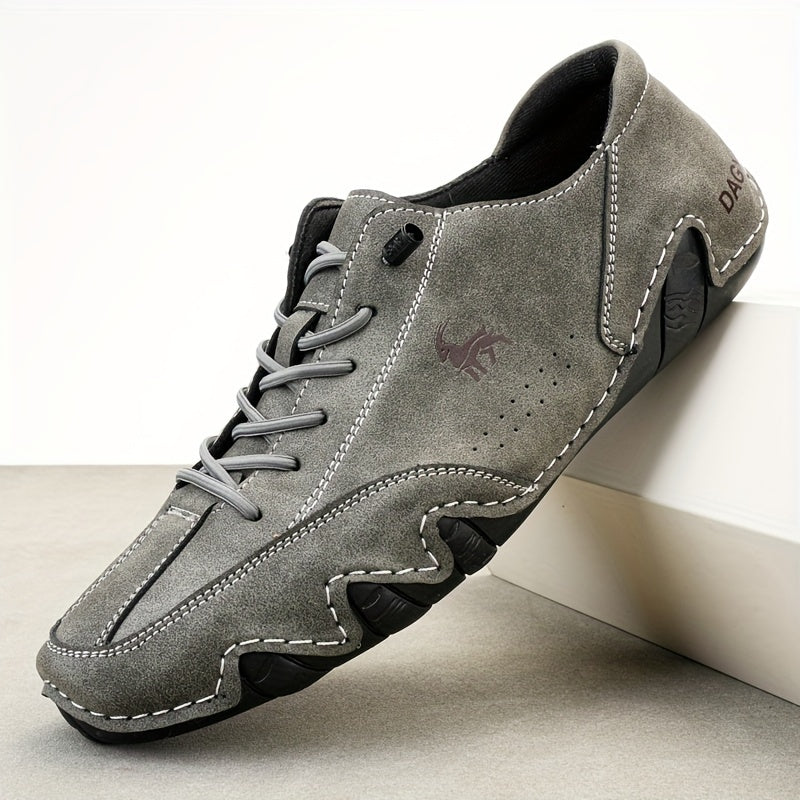 Men's Plus Size Casual Sneakers Microfiber Uppers Breathable Lace-Up All-Season