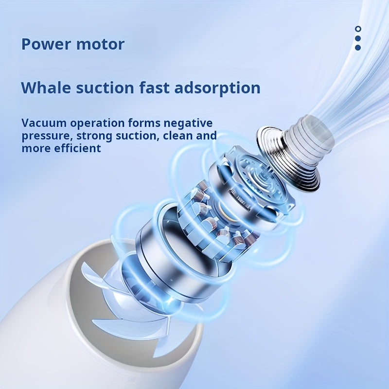 Electric Blackhead Remover USB Rechargeable with 3 Modes and 5 Nozzle Tips