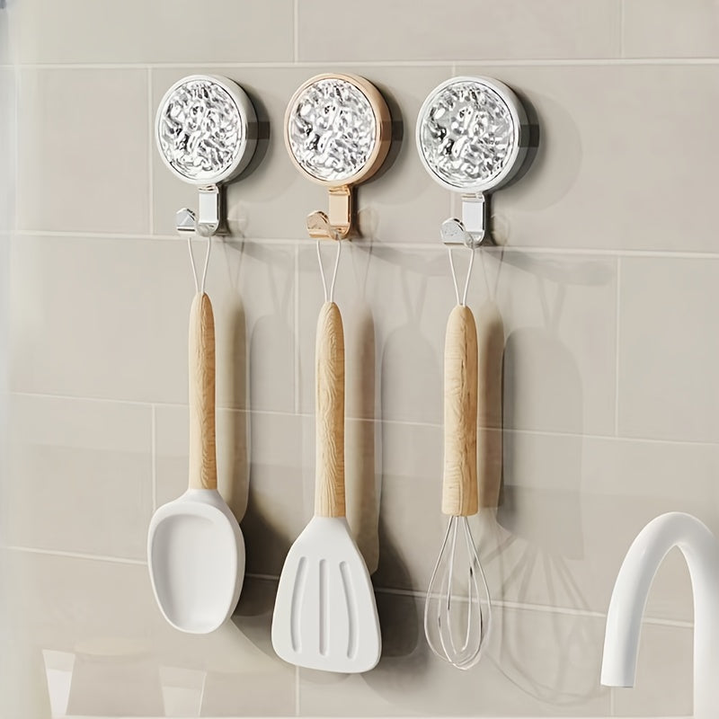 Glacier Pattern Wall Hook Set Seamless Non-perforated Bathroom Door Hanging