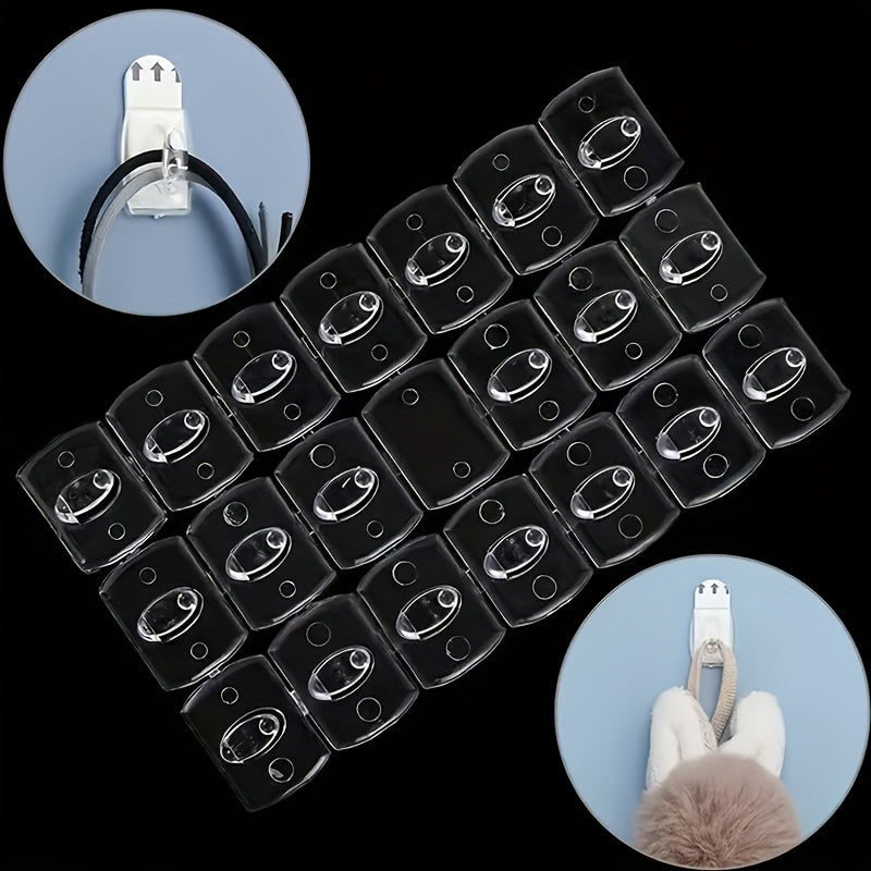 21 Pieces Strong Ornament Hooks for Holidays Wall and Light Clips Removable No Mark