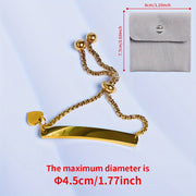 Браслет с сердечником из титанового сплава для женщин, персонализированный подарок для дочерей