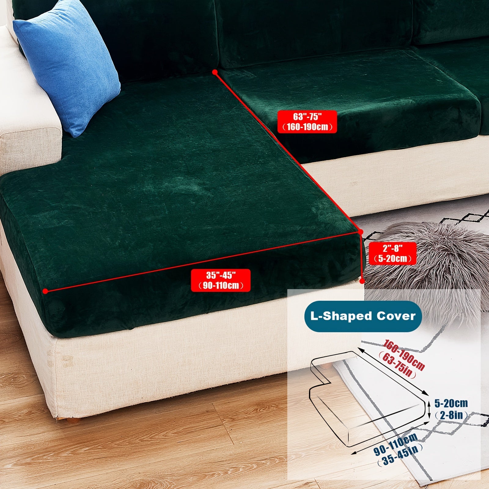 Велюровый чехол для дивана/подушки для домашних животных, пылезащитный и мягкий чехол для дивана для домашнего декора.