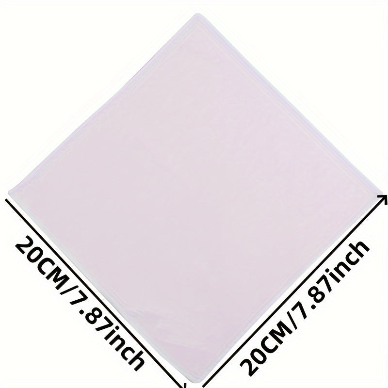 24 Pieces White Cotton Handkerchiefs 7.87 Inch Absorbent for Sweat Wiping Suitable for Men Women and DIY Printing