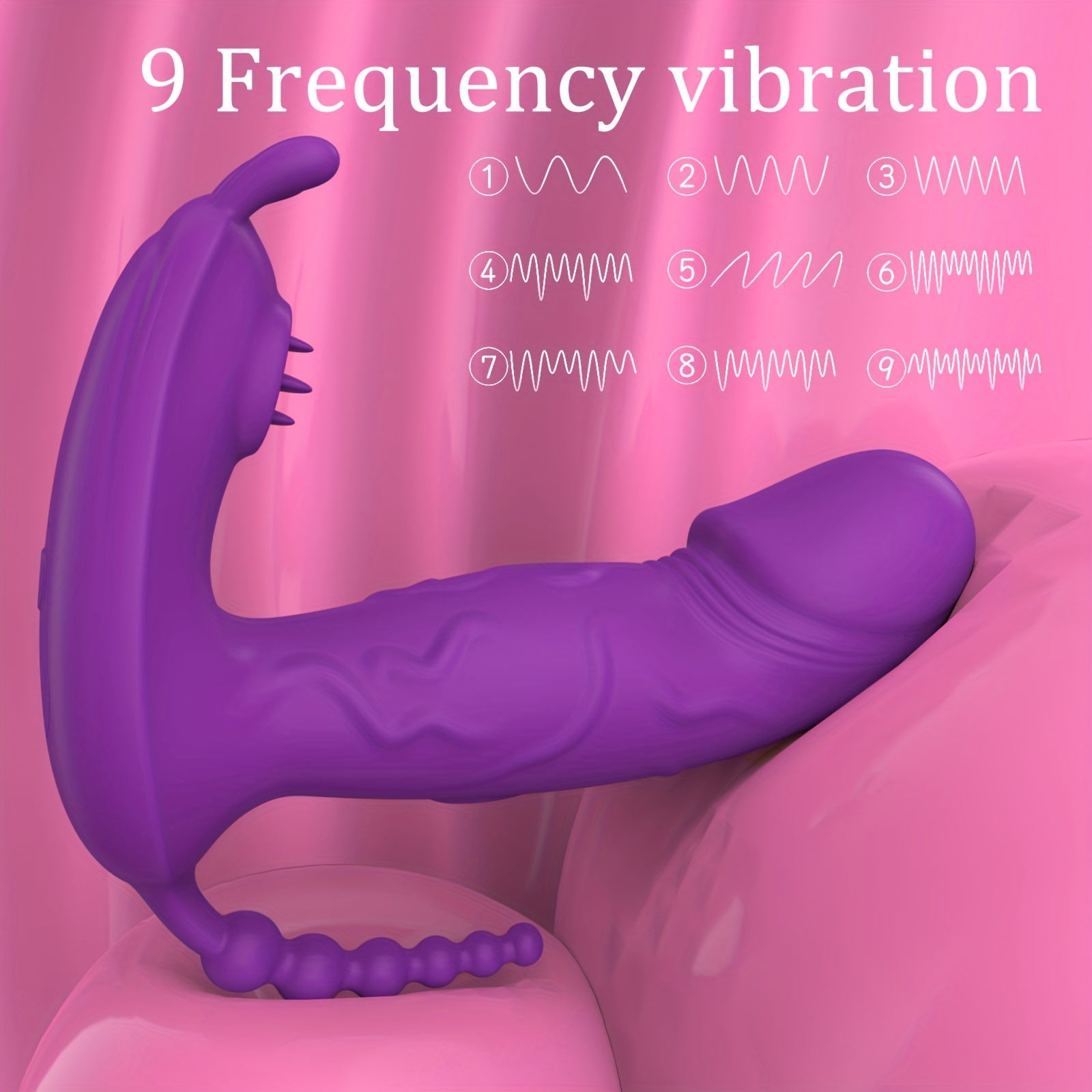 Ayollar uchun kiyiladigan vibratsiya qurilmasi, G-spot stimulyatori va ilova boshqaruvi bilan