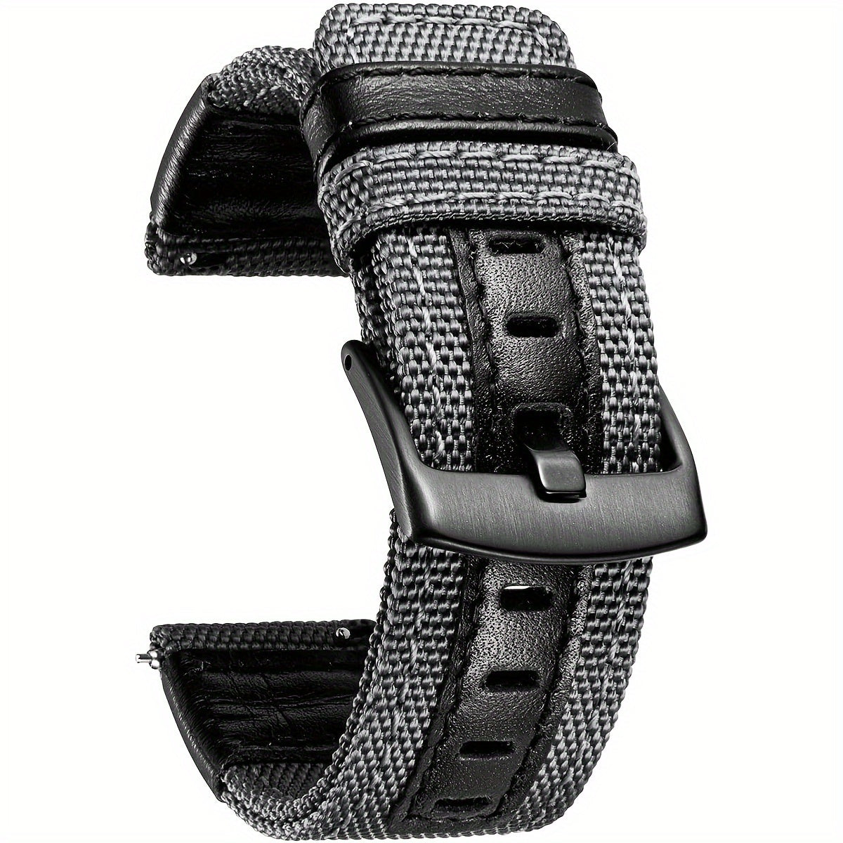Nylon Quick Release Watch Band Canvas Fabric Strap Stainless Steel Buckle 20/22mm